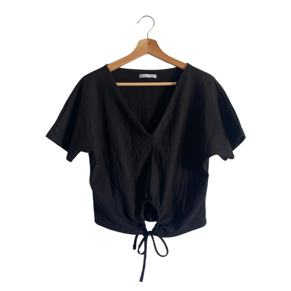 Zara Tops - Zara Black Short Sleeve Shirt